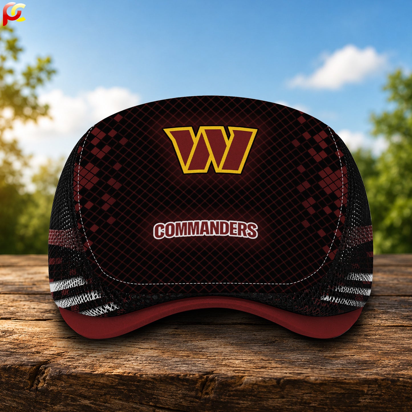 31WC Mesh Flat Cap, Golf Mesh Cap NFL03