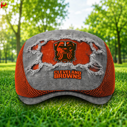 07CBW Mesh Flat Cap, Golf Mesh Cap NFL01
