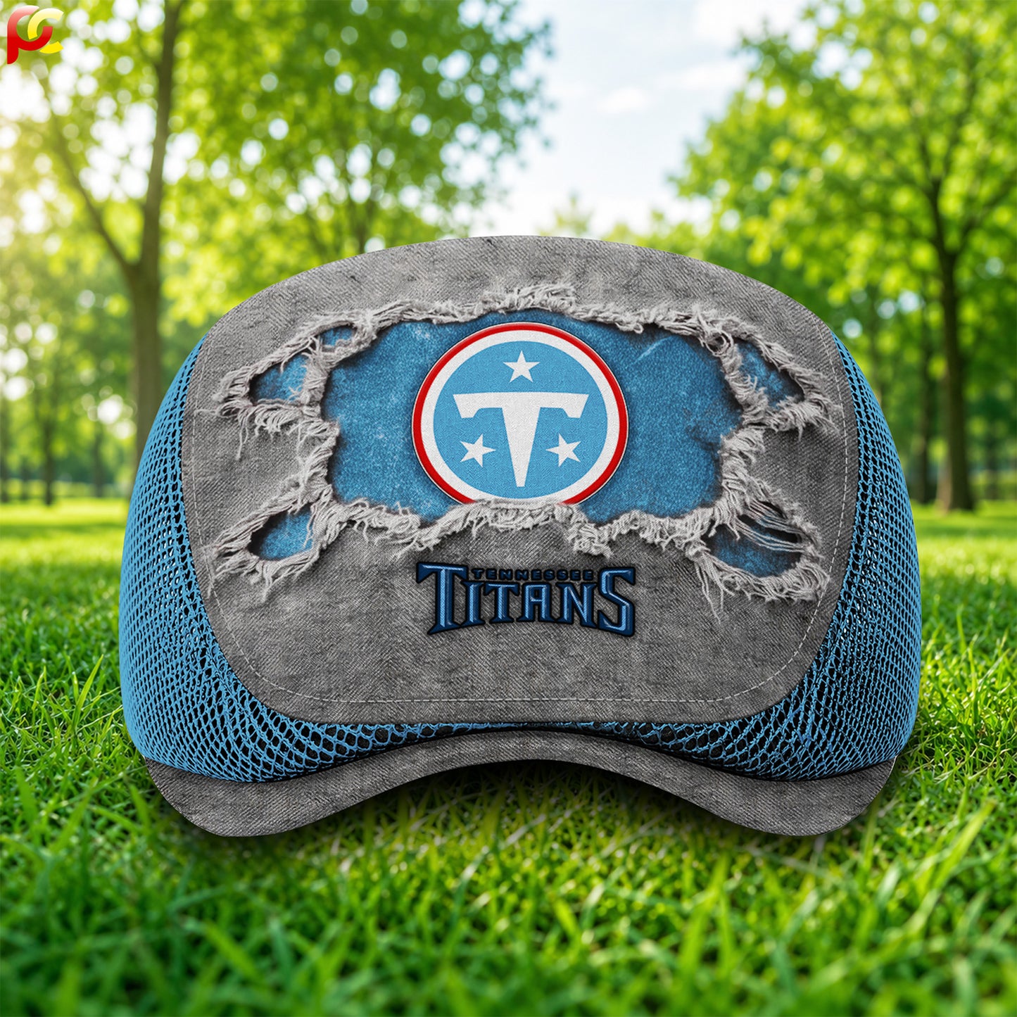30TT Mesh Flat Cap, Golf Mesh Cap NFL01
