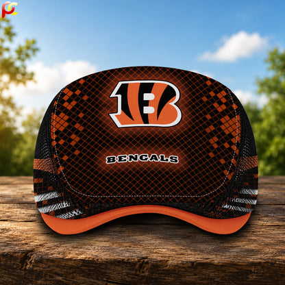 06CBG Mesh Flat Cap, Golf Mesh Cap NFL03