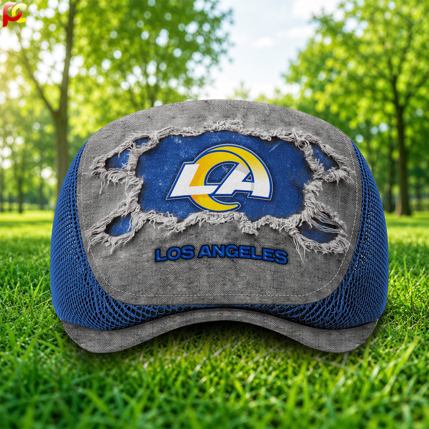18LAR Mesh Flat Cap, Golf Mesh Cap NFL01