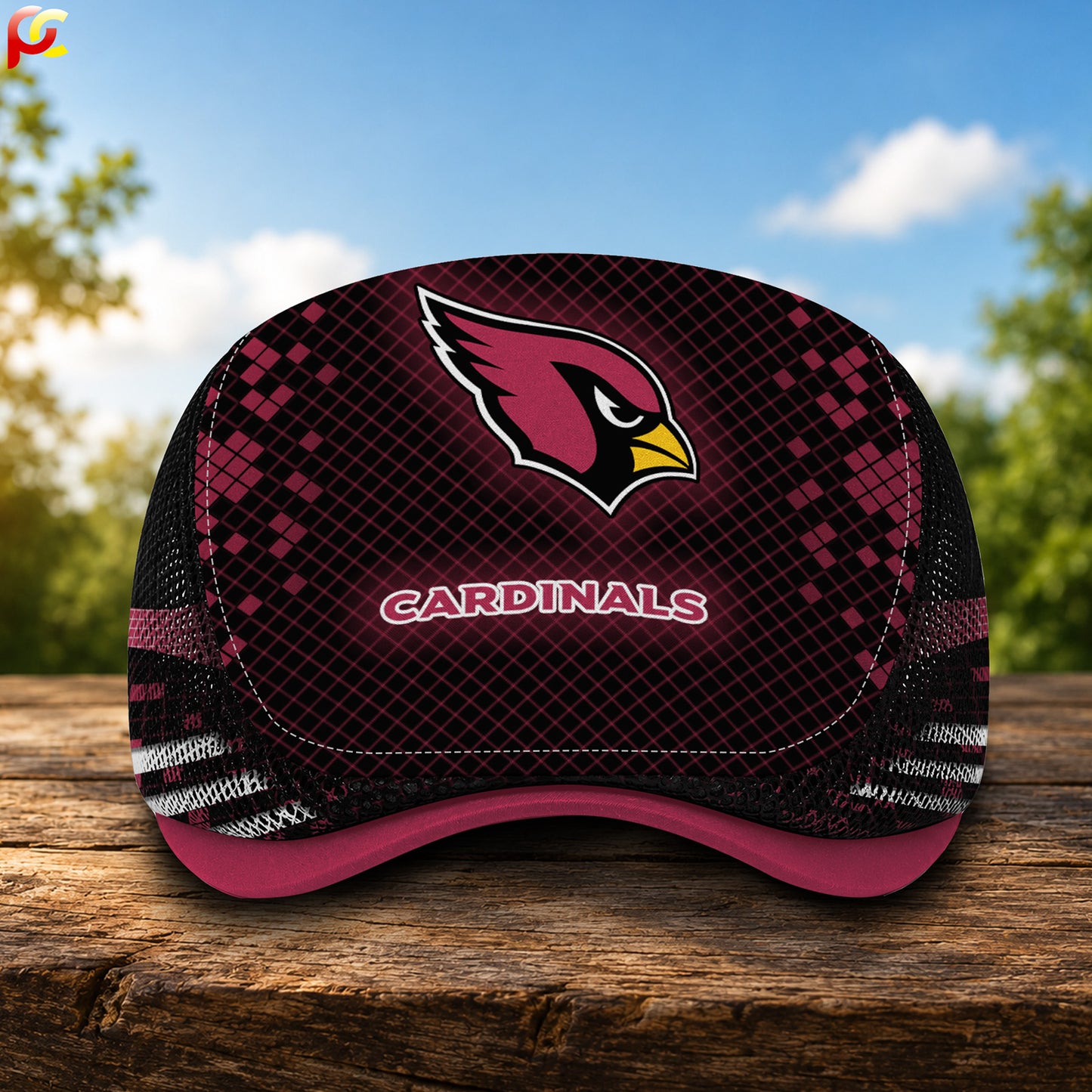01AZ Mesh Flat Cap, Golf Mesh Cap NFL03