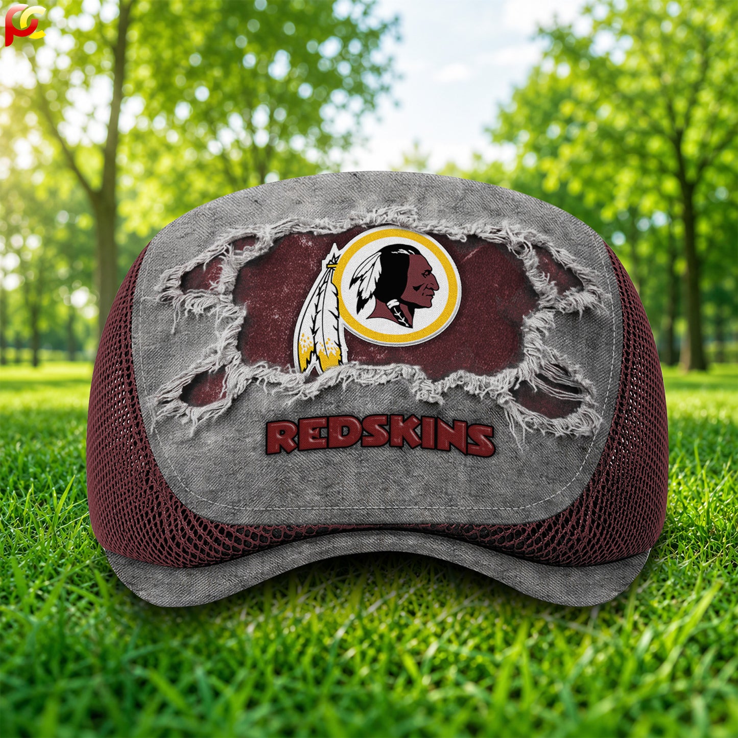 32WR Mesh Flat Cap, Golf Mesh Cap NFL01