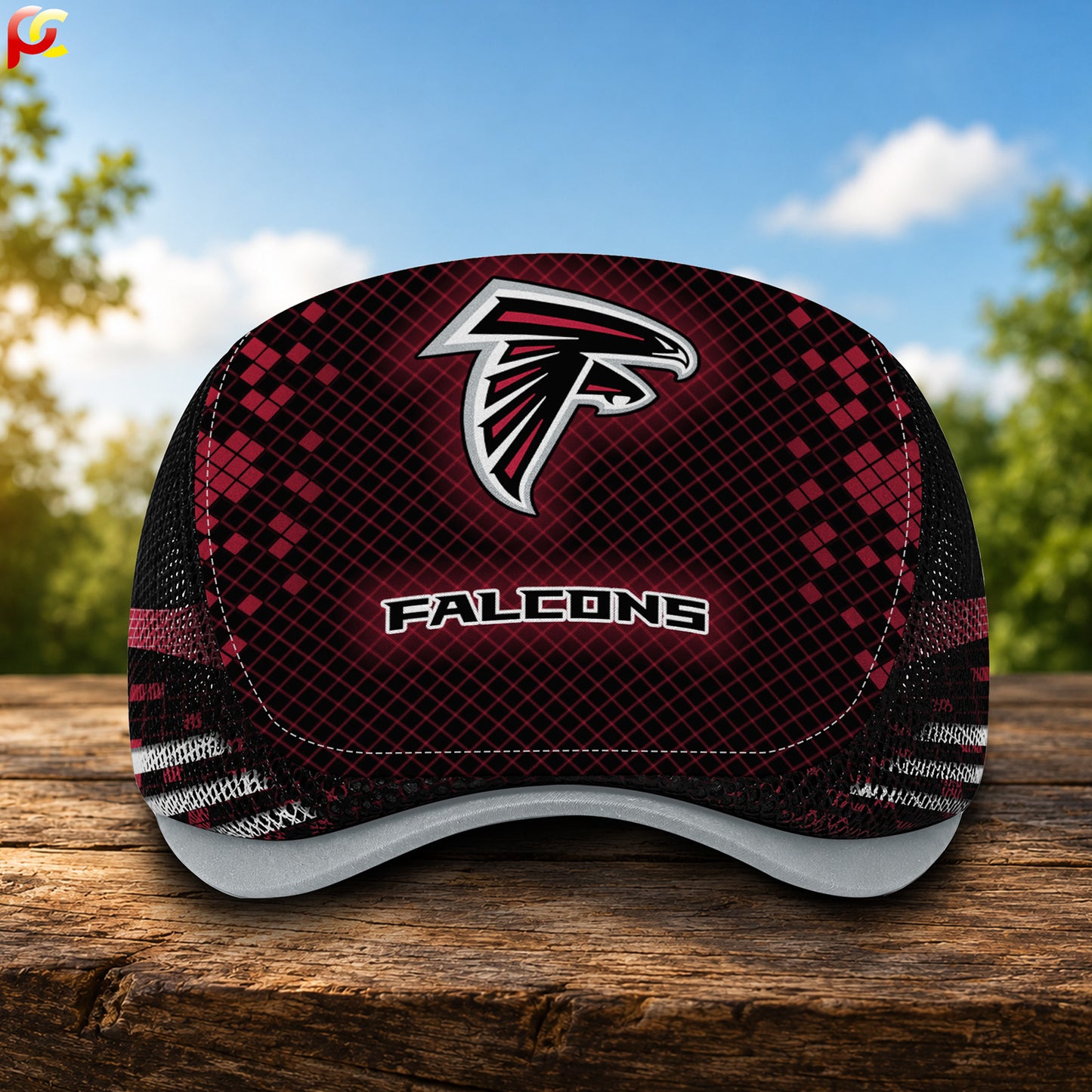 02AF Mesh Flat Cap, Golf Mesh Cap NFL03