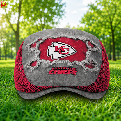 15KCC Mesh Flat Cap, Golf Mesh Cap NFL01