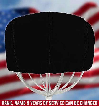 Personalized U.S Space Force Hat, U.S Space Force Veteran Flat Cap Newsboy Hat Ivy Gatsby Cap, Driving Hat, Golf Hat Space Force Custom Rank