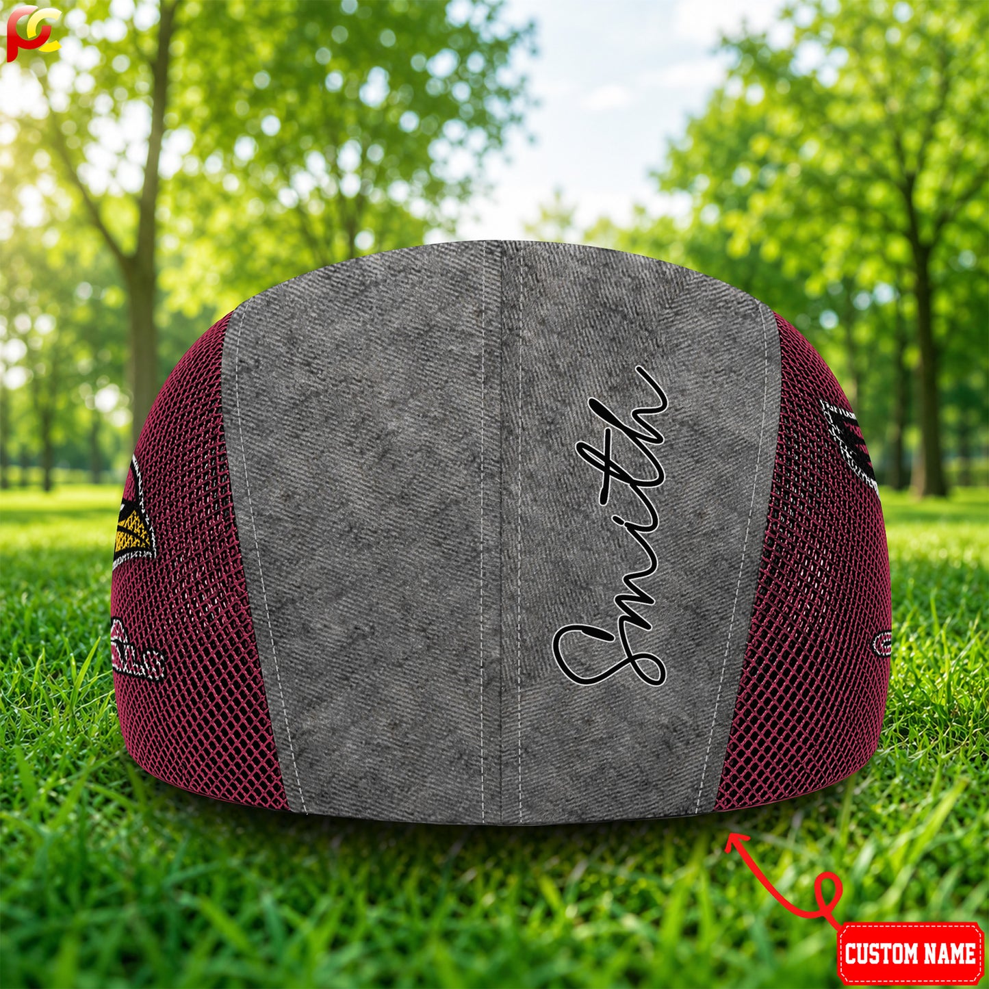 01AZ Mesh Flat Cap, Golf Mesh Cap NFL01