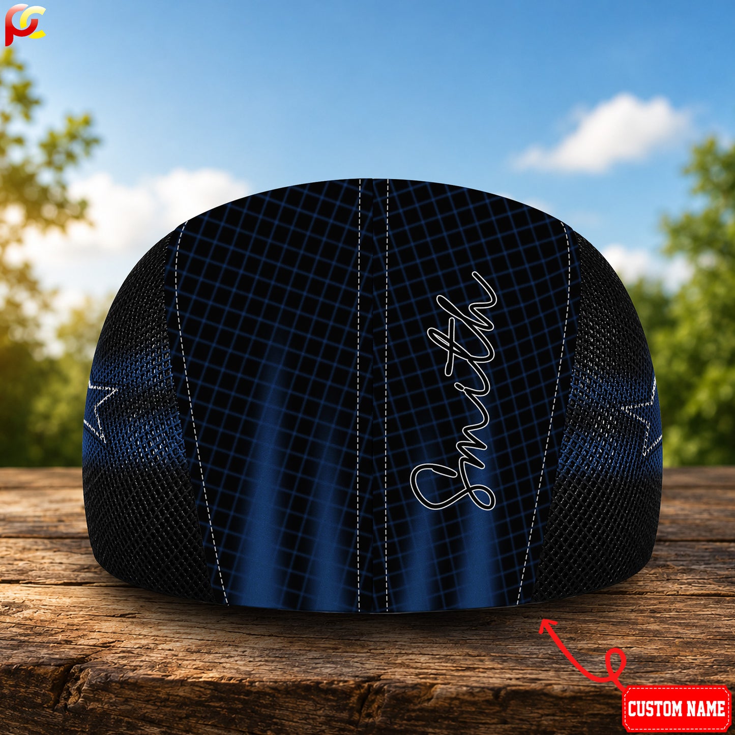 08DC Mesh Flat Cap, Golf Mesh Cap NFL03