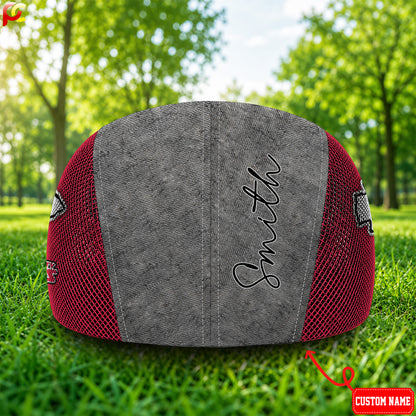 15KCC Mesh Flat Cap, Golf Mesh Cap NFL01