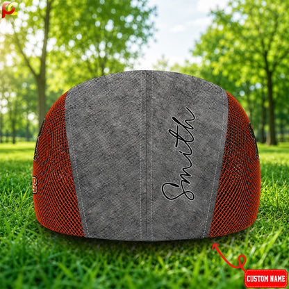 07CBW Mesh Flat Cap, Golf Mesh Cap NFL01