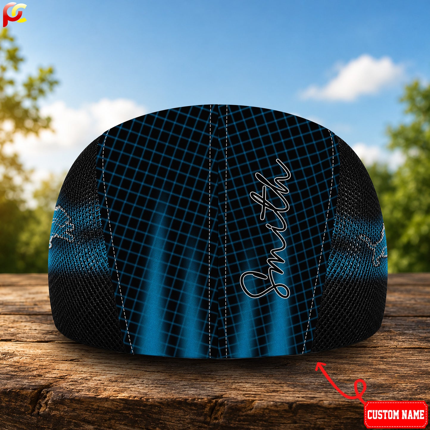 10DL Mesh Flat Cap, Golf Mesh Cap NFL03