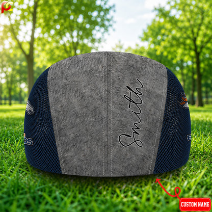 09DB Mesh Flat Cap, Golf Mesh Cap NFL01