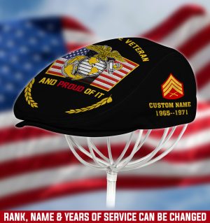 US MARINE CORPS Veteran Jeff Cap, Driving Cap, Golf Cap M02