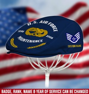 AIR FORCE BADGE Veteran Jeff Cap, Driving Cap, Golf Cap M03
