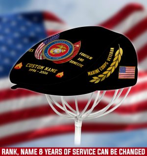 US MARINE CORPS Veteran Jeff Cap, Driving Cap, Golf Cap M06