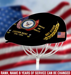 US NAVY Veteran Jeff Cap, Driving Cap, Golf Cap M06