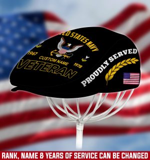 US NAVY Veteran Jeff Cap, Driving Cap, Golf Cap M07
