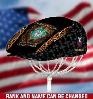 US COAST GUARD Veteran Jeff Cap, Driving Cap, Golf Cap M08