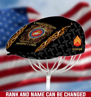 US MARINE CORPS Veteran Jeff Cap, Driving Cap, Golf Cap M08