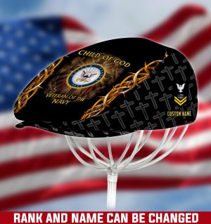 US NAVY Veteran Jeff Cap, Driving Cap, Golf Cap M08