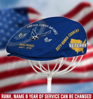US AIR FORCE Veteran Jeff Cap, Driving Cap, Golf Cap M10