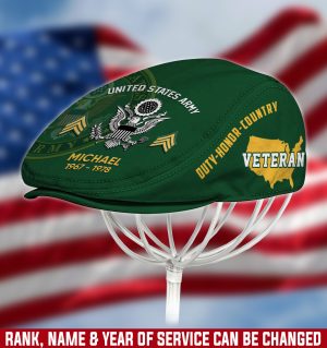 US ARMY Veteran Jeff Cap, Driving Cap, Golf Cap M10