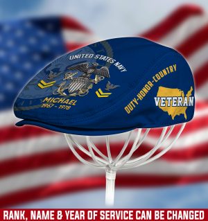 US NAVY Veteran Jeff Cap, Driving Cap, Golf Cap M10