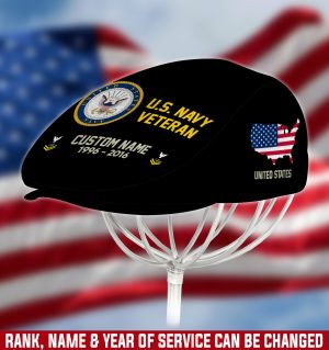 US NAVY Veteran Jeff Cap, Driving Cap, Golf Cap M11