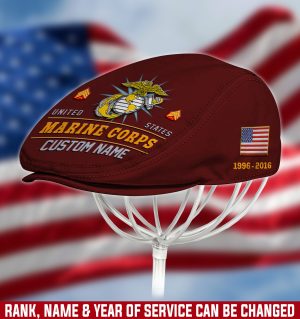 US MARINE CORPS Veteran Jeff Cap, Driving Cap, Golf Cap M12