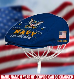 US NAVY Veteran Jeff Cap, Driving Cap, Golf Cap M12