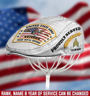 US ARMY Veteran Jeff Cap, Driving Cap, Golf Cap M14
