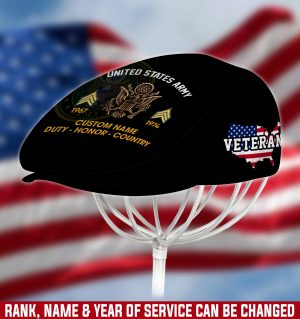 US ARMY Veteran Jeff Cap, Driving Cap, Golf Cap M15