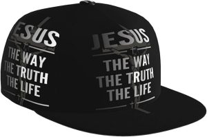 Jesus Baseball Cap Christian Hat Fashion Flat Bill Brim Adjustable Hats Cross Cap for Women Men