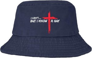 I Can't But I Knows A Guys Bucket Hat Jesus Cross Bucket Hat Flodable Hat for Travel Accessories for Basketball