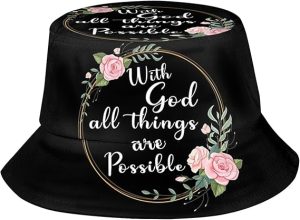 Jesus Bucket Hat Fashion Sun Hat Unisex Beach Hat Fisherman Hat Outdoor Christian Hat