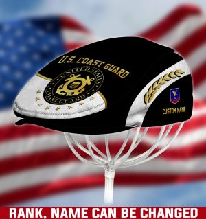 US COAST GUARD Veteran Jeff Cap, Driving Cap, Golf Cap M19