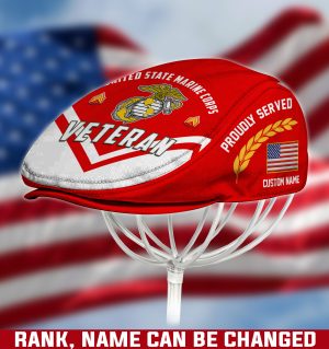US MARINE CORPS Veteran Jeff Cap, Driving Cap, Golf Cap M20