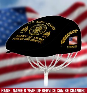 US ARMY Veteran Jeff Cap, Driving Cap, Golf Cap M25