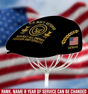 US NAVY Veteran Jeff Cap, Driving Cap, Golf Cap M25