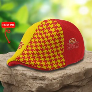 Gold Coast Suns AFL Ivy Cap, Flat Cap M03