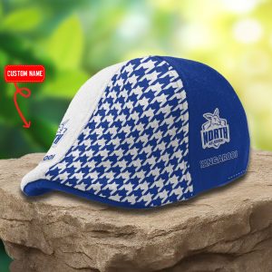 North Melbourne Kangaroos AFL Ivy Cap, Flat Cap M03