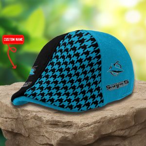 Cronulla-Sutherland Sharks NRL Ivy Cap, Flat Cap M03