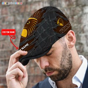 Hawthorn Hawks AFL Jeff Cap, AFL Driving Cap, AFL Golf Cap 18