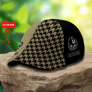 Collingwood Magpies AFL Ivy Cap, Flat Cap M03
