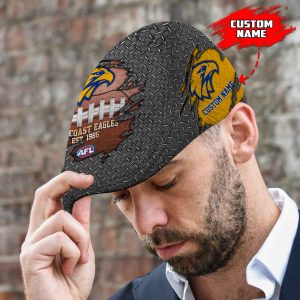 West Coast Eagles AFL Jeff Cap, Driving Cap, Golf Cap H01