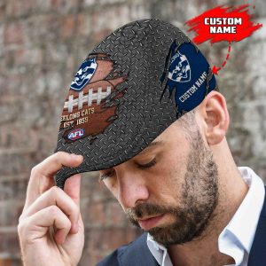 Geelong Cats AFL Jeff Cap, Driving Cap, Golf Cap H01