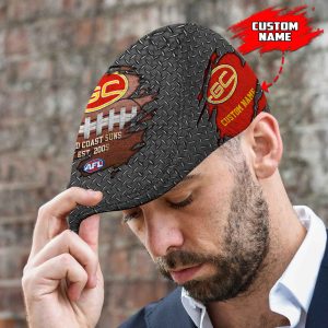 Gold Coast Suns AFL Jeff Cap, Driving Cap, Golf Cap H01