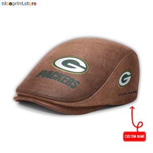 Green Bay Packers NFL Leather Flat Caps M01