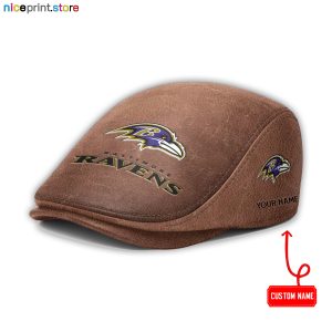 Baltimore Ravens NFL Leather Flat Caps M01